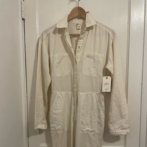 White Billabong canvas jumpsuit (brand new with tags)